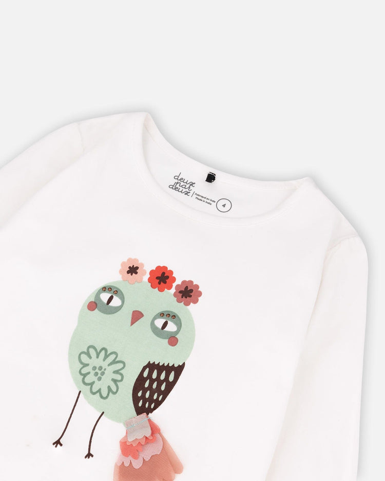 Owl Puffy Sleeve Tee