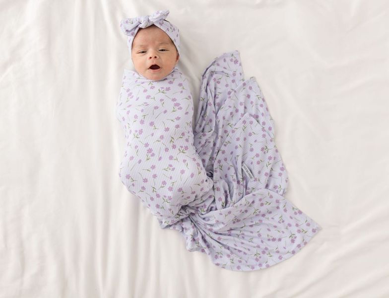 Jeanette Infant Swaddle & Headwrap Set – 4 Kids Only