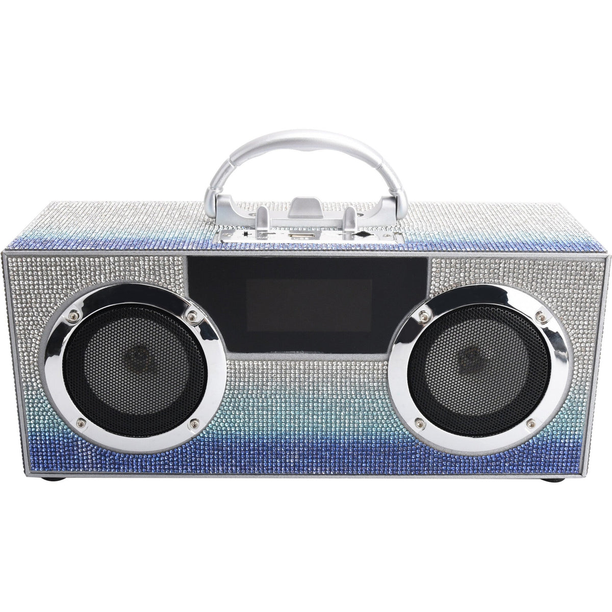 Mini Boom Box Bluetooth Speaker-Blue Bling – 4 Kids Only