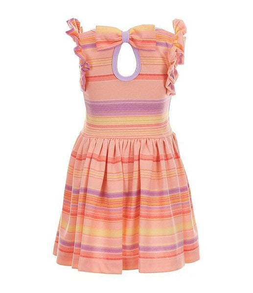 2-Piece Stripe Dress & Sling Bag Set