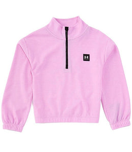 UA Long-Sleeve Quarter-Zip Pullover-Pink Dawn