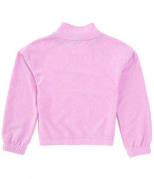 UA Long-Sleeve Quarter-Zip Pullover-Pink Dawn