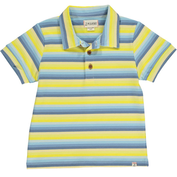 Yellow/Blue Stripe Polo