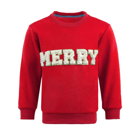 Red Merry Pearl Sweatshirt