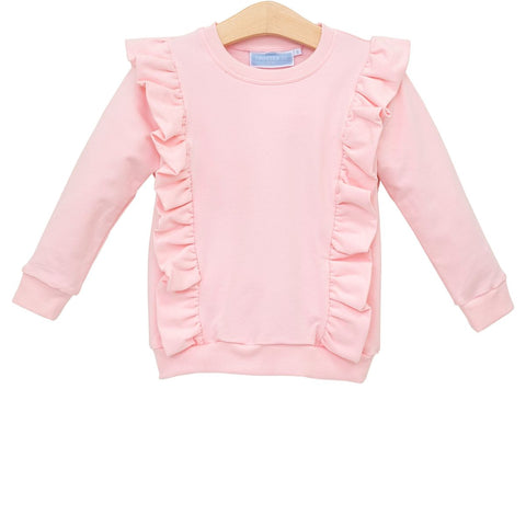 Light Pink Laura Ruffle Pullover