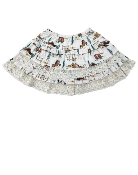 Juliet Ribbed Top and Western Renee Skirt Set