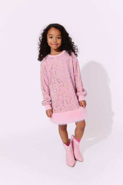 Confetti Shimmer Party Dress