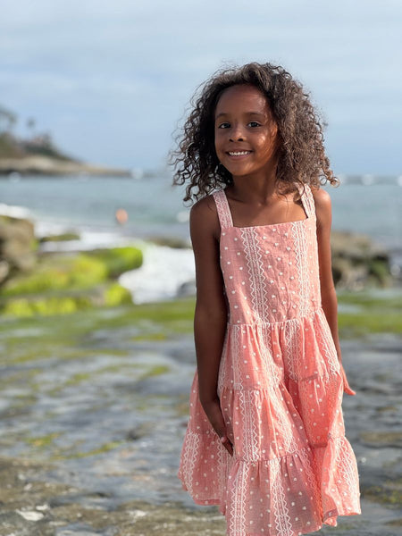 Dusty Rose Embroidered Tess Dress