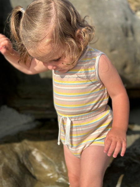 Pink Multi Stripe Maise Bubble