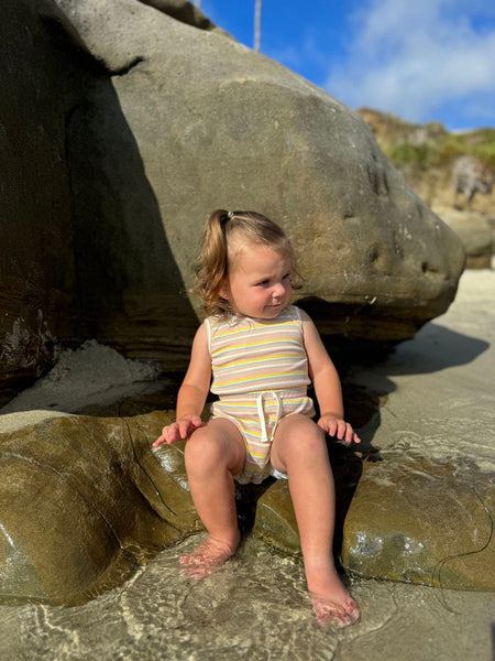 Pink Multi Stripe Maise Bubble