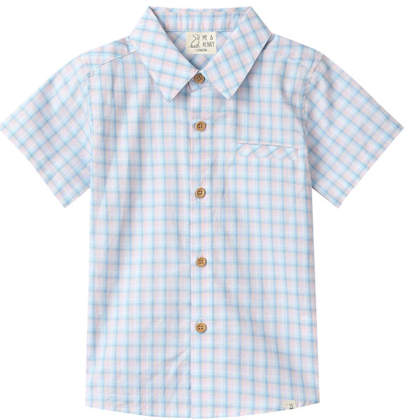 Pink/Blue Plaid Newport Woven Shirt