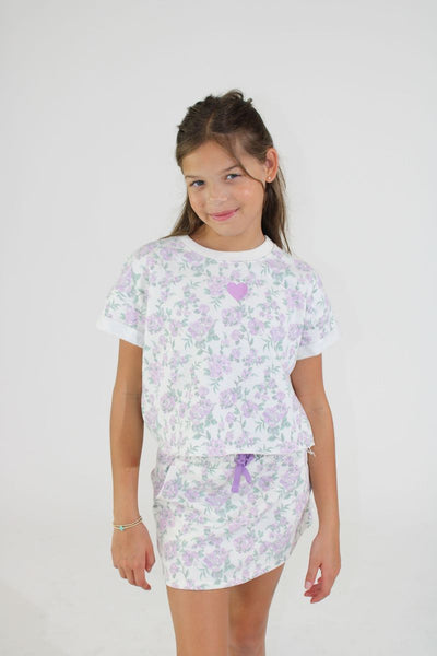 Floral print with Embroidery Top