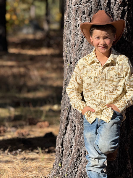 Rodeo Western Print Shirt