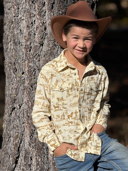 Rodeo Western Print Shirt