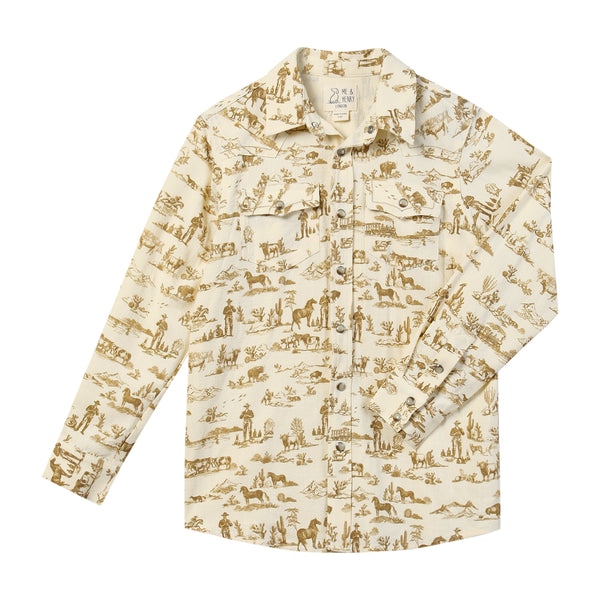 Rodeo Western Print Shirt