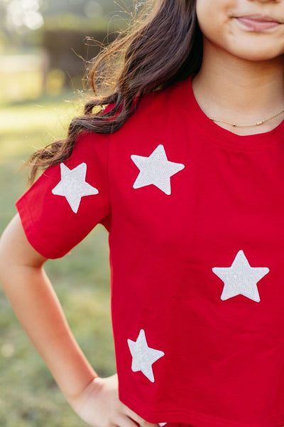 Star Short Set - Red and White