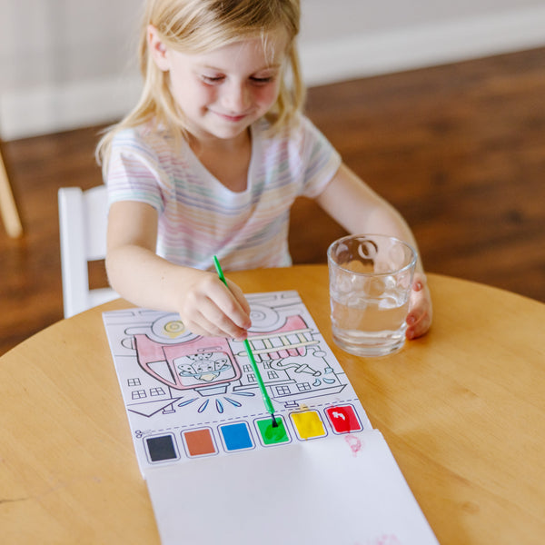 Vehicles Paint with Water Kids' Art Pad