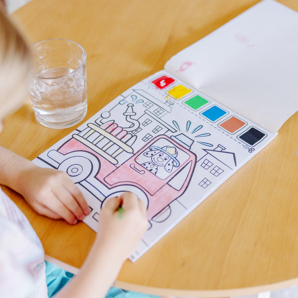 Vehicles Paint with Water Kids' Art Pad