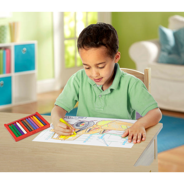 Jumbo 50-Page Kids' Coloring Pad - Space, Sharks, Sports, and More