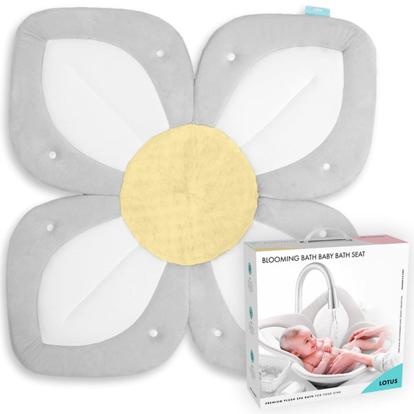 Lotus Baby Bath Seat-Gray/White/Yellow