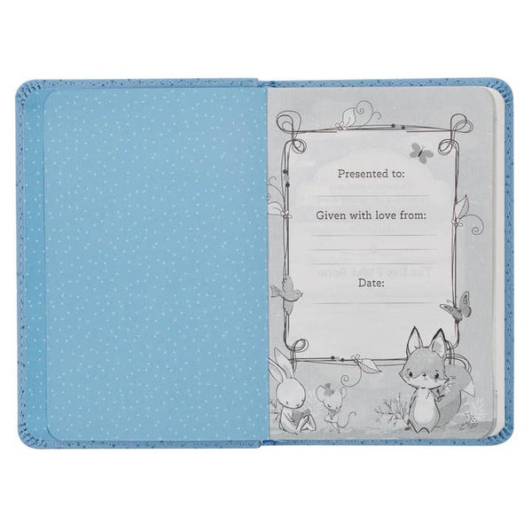 Bible NLT Infant New Testament Faux Leather - Blue
