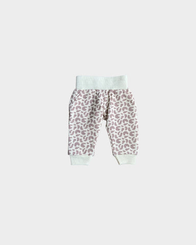 Lilac Leopard Fleece Sweatpants