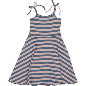 Blue Rib Stripe Tori Dress