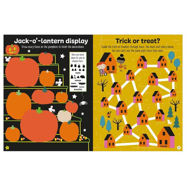 Sticker Activity Book Glow in the Dark Happy Halloween!