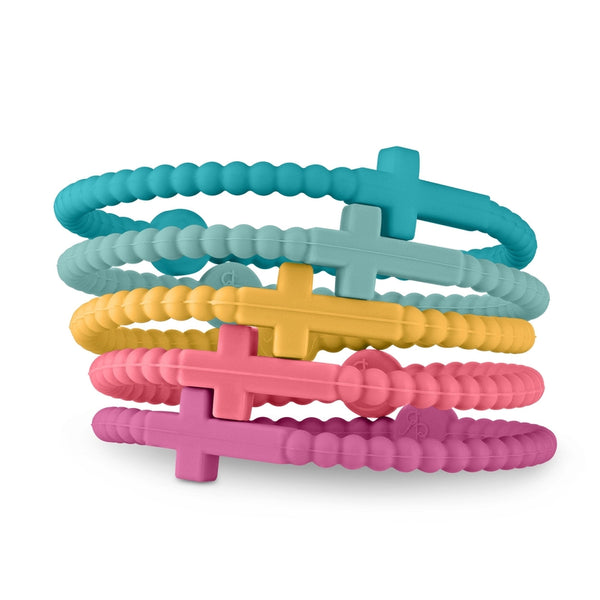 Jesus Bracelets (Silicone Cross Bracelets)-5 Packs