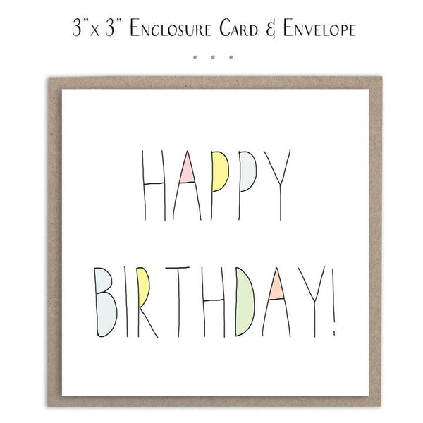 Birthday Gift Enclosure Cards