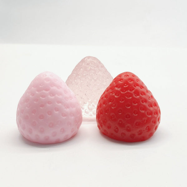 Strawberry Stress Relief Squishy Toy - Pink