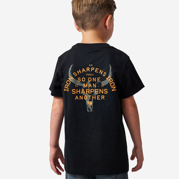 Short Sleeve Tee - Proverbs 27:17 - Black
