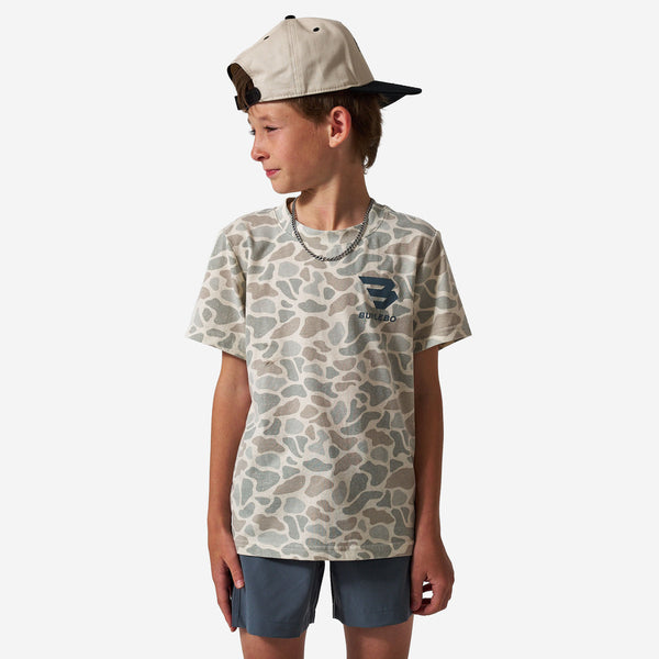 Vintage Washed Tee - God's Glory - Classic Deer Camo