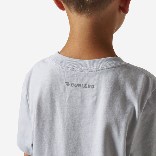 Vintage Washed Tee - PRAY - Light Grey