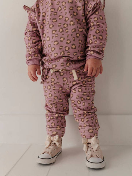 Leopard Ruffle Sweatsuit
