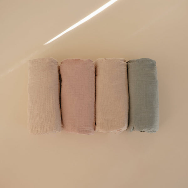 MushieExtra Soft Muslin Crib Sheet - 2 Pack