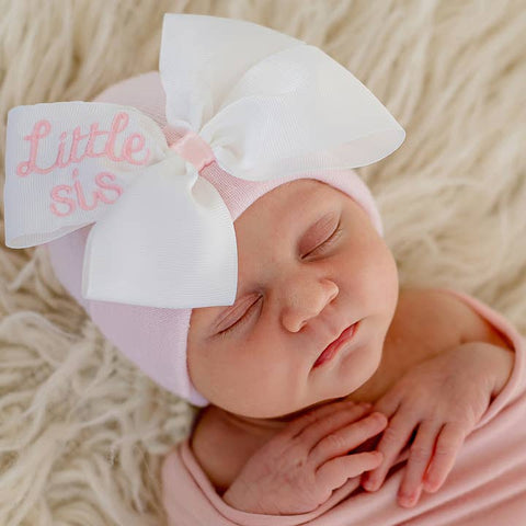 Little Sis Ribbon Bow Hospital Hat