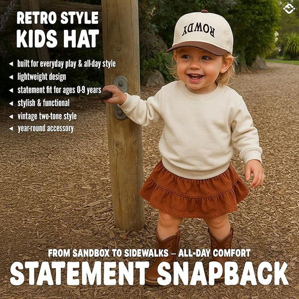 2-Tone Cap - Rowdy Upside Down - Brown/Beige