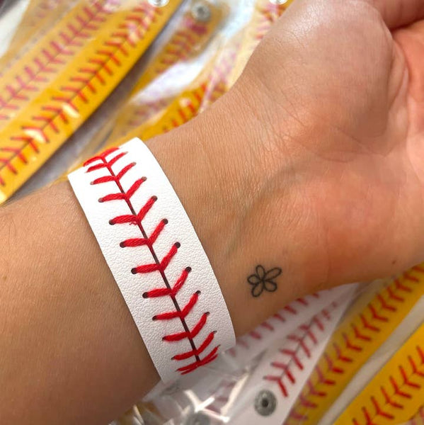 Baseball Leather Bracelet