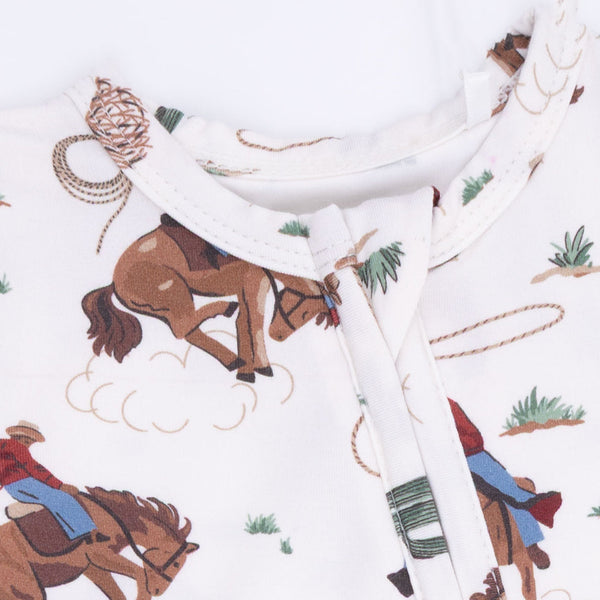 Buckaroo Western  2 Way Zipper Footie