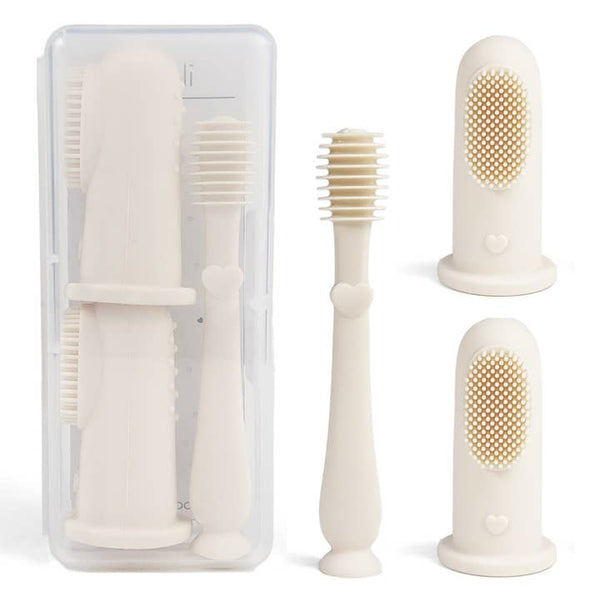 Ivory Baby Finger Toothbrush & Tongue Cleaner Oral Set 3m+