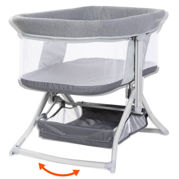 Quick-Fold 2-in-1 Rocking Bassinet- Shadow Stone Gray