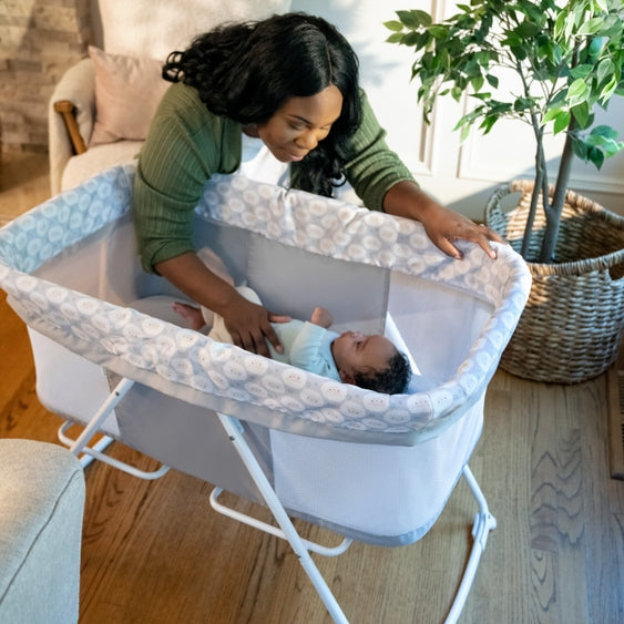 Snooze & Stow Rocking Portable Folding Bassinet
