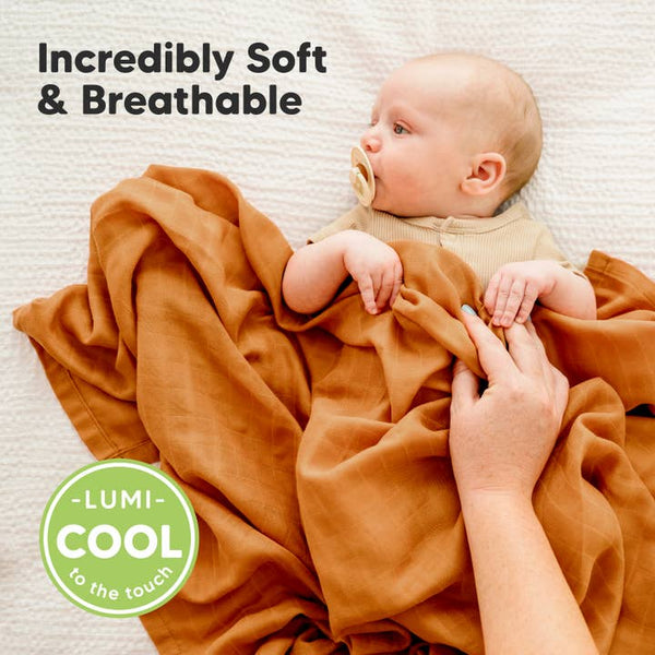 KB Lumi Muslin Swaddle Blankets - Spice