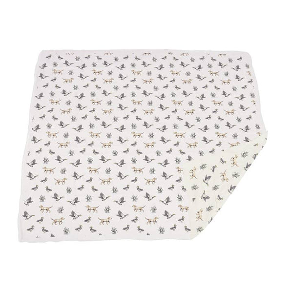 Lab & Ducks Bamboo Blanket