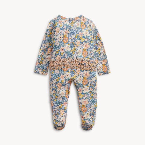 Flora Modal Ruffle Footie