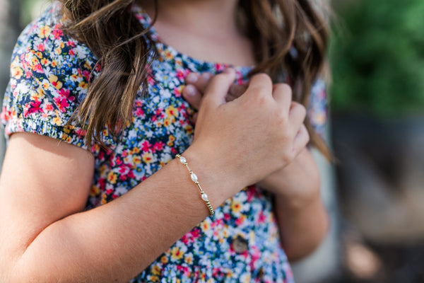 CM Emery - 14K Gold-Plated Pearl Bracelet