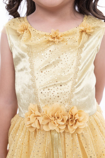 Vintage Yellow Beauty Party Dress