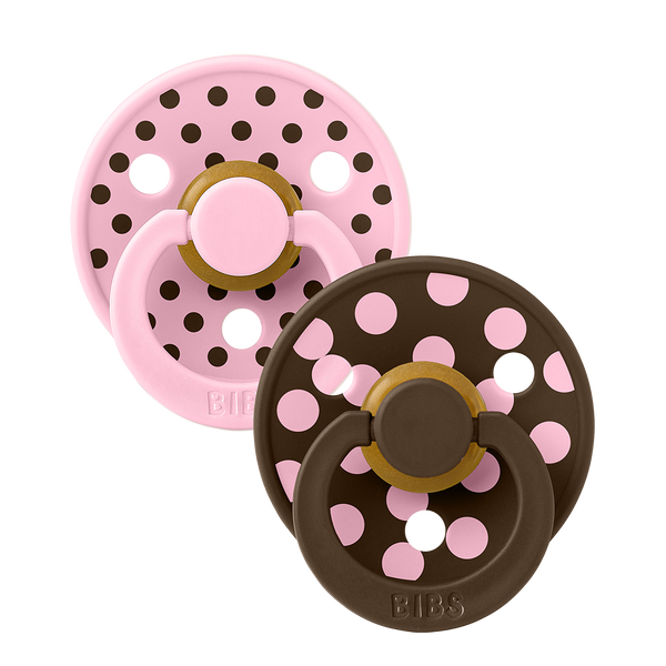BIBS Colour 2 Pack-Baby Pink/Mocha
