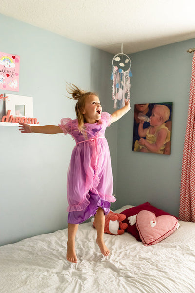 LA RAPUNZEL NIGHTGOWN WITH PINK ROBE
